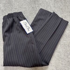 NOS Levi's Bend Over Womens Dress Pants 10P Gray Pin Stripe Straight Leg NWT